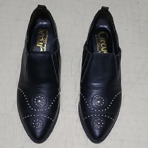 Circus by Sam Edelman Black Studded Booties Womens Size 9.5 Medium - Picture 2 of 11